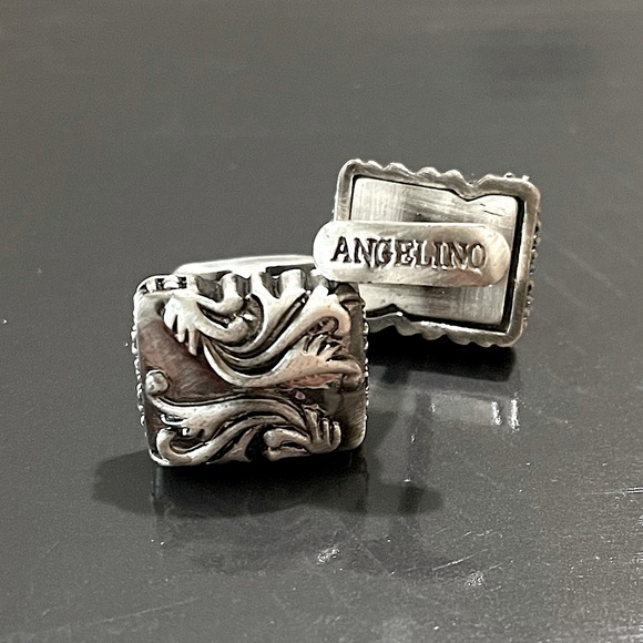 Angelino Other - Angelino Antique Style Handmade Metal Cuff Links NWOT